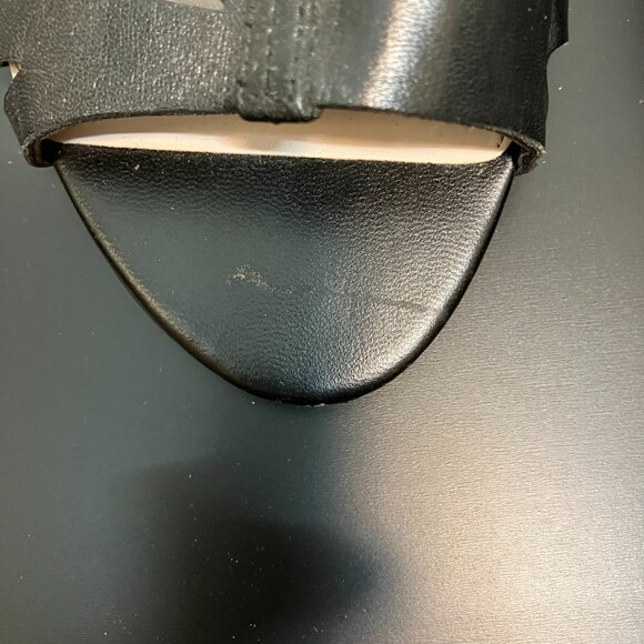 Vince Camuto Black Leather Sandals 10M NWOT/NWOB - Picture 4 of 10